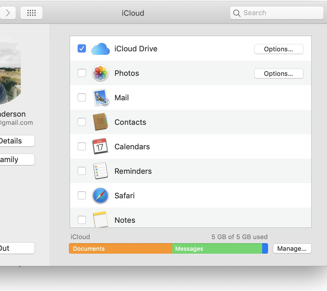 Данные ICLOUD