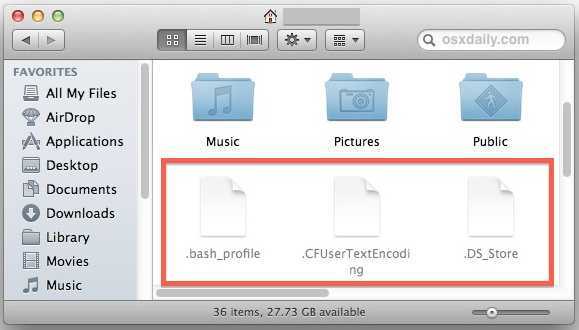 Как увидеть скрытые файлы на вашем mac
