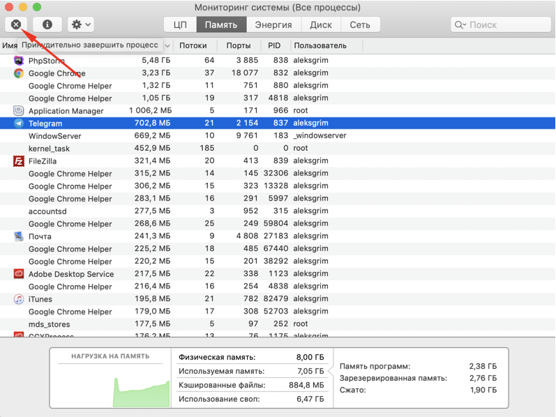 Как принудительно закрыть браузер safari на компьютере mac? - бинар